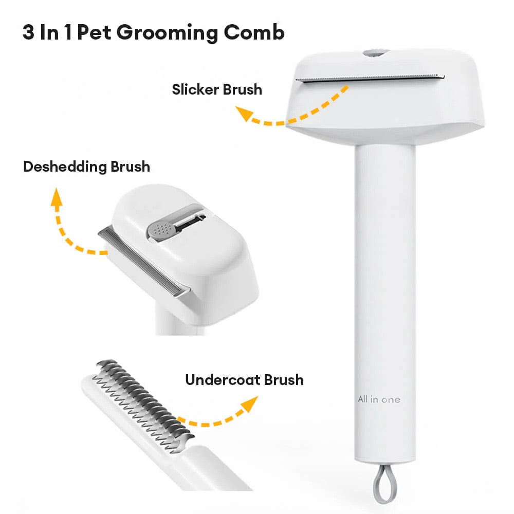 GroomMate™ - 3-in-1 Pet Hair Remover & Massage Tool